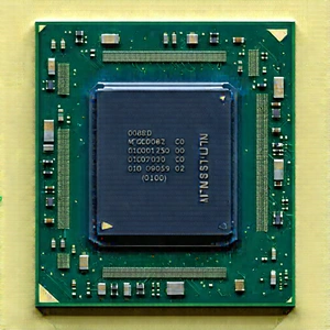 Close-up of microprocessor
