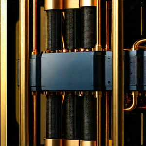 Close-up of cooling system