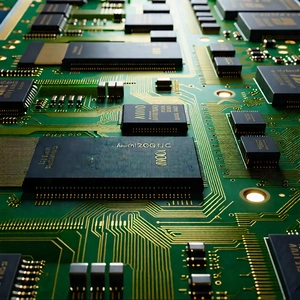Tech Etching: Close-up of memory module