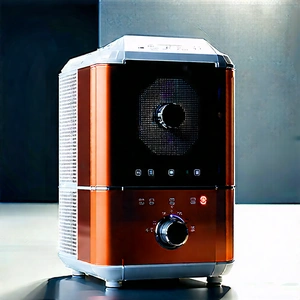 Innovative Smart Appliance Design With Small, Silver