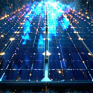 Solar Panel With Holographic Projection With Solar Panel