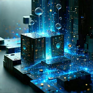 Quantum computer with data streams