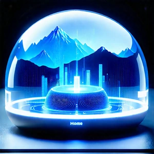Smart home device with data visualization
