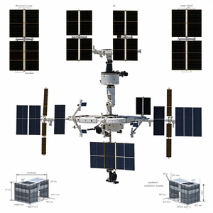 white drawing space station