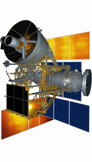 A Space Shuttle Is Shown In A Close-up View, With Its Engine And Other Parts Clearly Visible