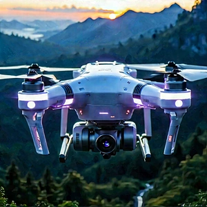 Drone with streaming content
