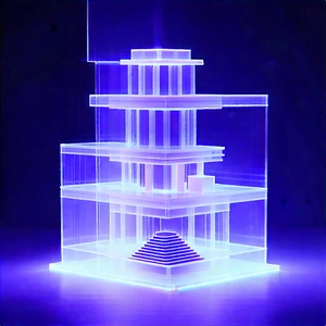 3d Printer With Holographic Projection With Large, Blue,