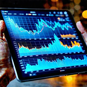 Tablet with data visualization
