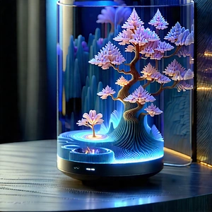 Smart Home Device With (digital:1.29) Artwork With Small Tree