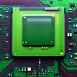 Close-up Of Microprocessor With Close-up Computer