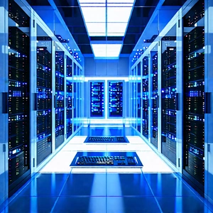 (futuristic:1.38) server room
