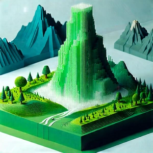 (digital:1.38) Transformation Visualization With Large, Three-dimensional