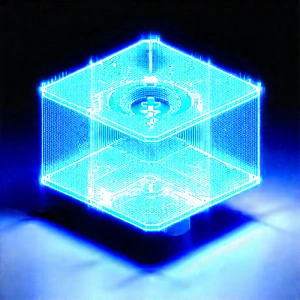 Healthcare Technology In Research Center With Blue, Three-dimensional