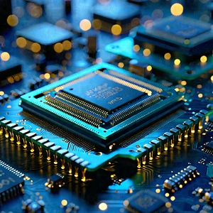 Close-up Of Memory Module With Close-up Computer