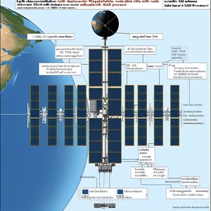 The Image Is A Diagram Of A Space Station, Showing The Various Components And Their Functions