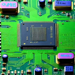 Close-up of microprocessor