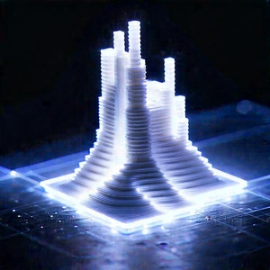 3d Printer With Laser Scanning With Blue Light