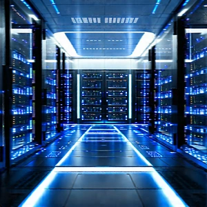 (futuristic:1.33) server room