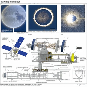 The Image Is A Diagram Of A Spacecraft, Likely A Satellite, With Various Parts Labeled