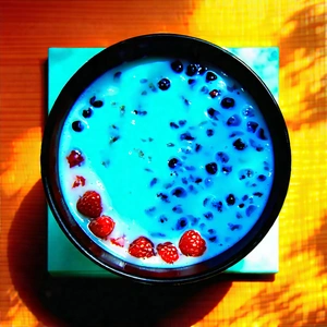 Lifestyle Aerial Photography: Smoothie Bowl Prepared With Artistic Presentation With Bowl Food