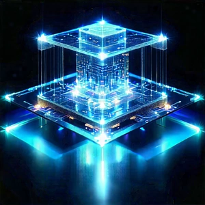 Quantum computer with holographic projection