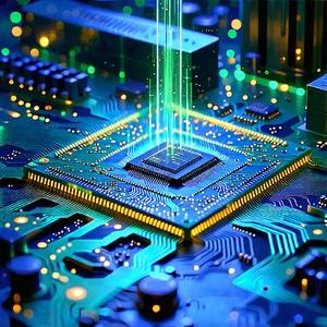 Circuit board with holographic projection