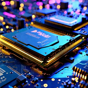 Close-up Of Memory Module With Close-up Computer