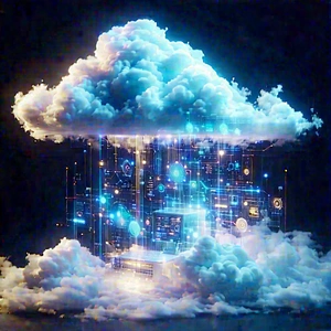 Cloud Computing Visualization With Large, Colorful