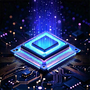 Microchip with holographic projection