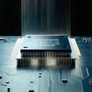 Close-up of microprocessor