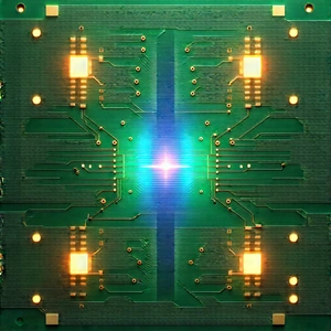 Circuit board with laser scanning