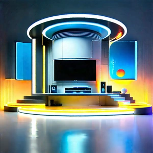 Futuristic Smart Home With Futuristic Living