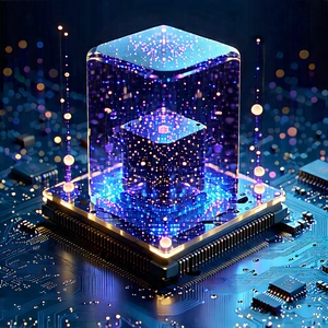 Quantum computer with digital particles