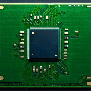 Close-up of microprocessor