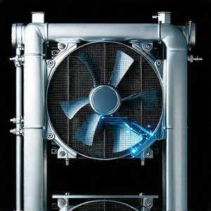 Close-up of cooling system