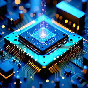 Microchip with laser scanning