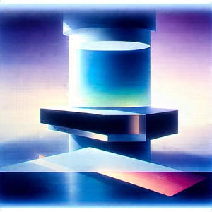 Futuristic Research Laboratory With Blue Purple