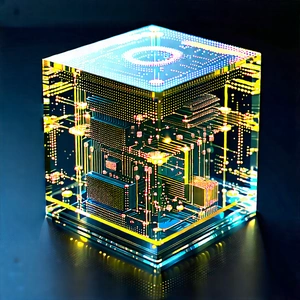 Quantum computer with digital particles