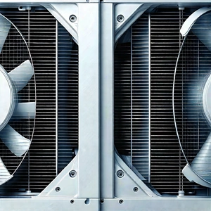 Close-up of cooling system