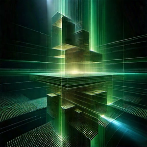 Quantum computer with laser scanning