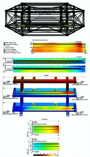 A Blue And Red Bench Is Shown In A Drawing