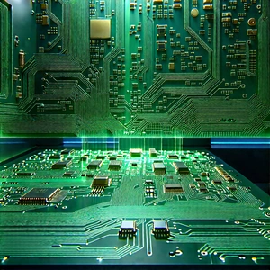 Circuit board with laser scanning