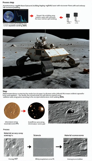The Image Is A Poster That Features A Robotic Vehicle On A Moon Surface