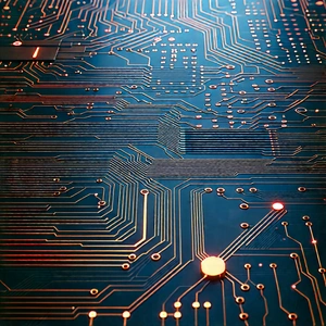 Circuit board with data streams