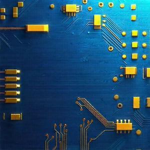 Close-up of electronic circuit