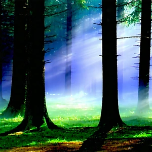 Nature Product Photography: (mist:1.22) over (forest:1.22) clearing