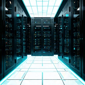 (futuristic:1.2) server room