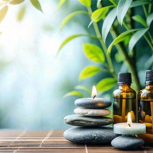 Lifestyle Professional Photography: Wellness Scene With Aromatherapy With Image, There