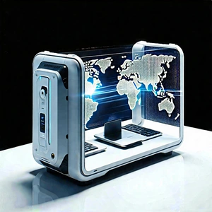 Tech Product Photography: Educational Technology In Field Deployment With White Computer