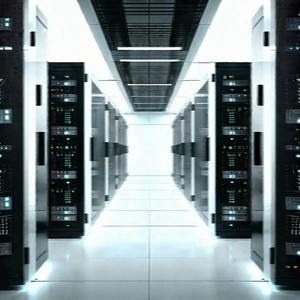 (futuristic:1.37) server room